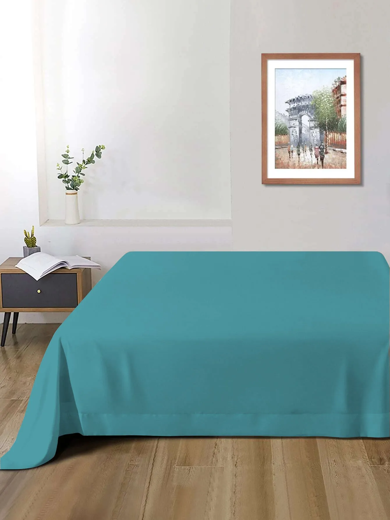 Rest Super Soft King Flat Sheet 220x240cm-Teal