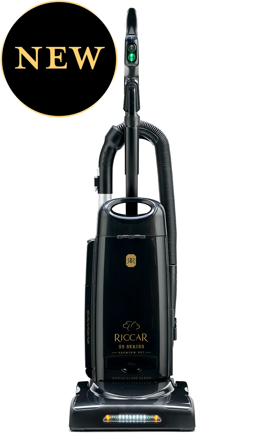 Riccar R25D Deluxe Clean Air Upright Black