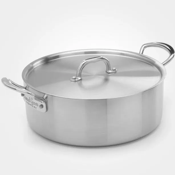 Samuel Groves Classic Stainless Steel Triply Sautepan with Side Handles & Lid 26cm