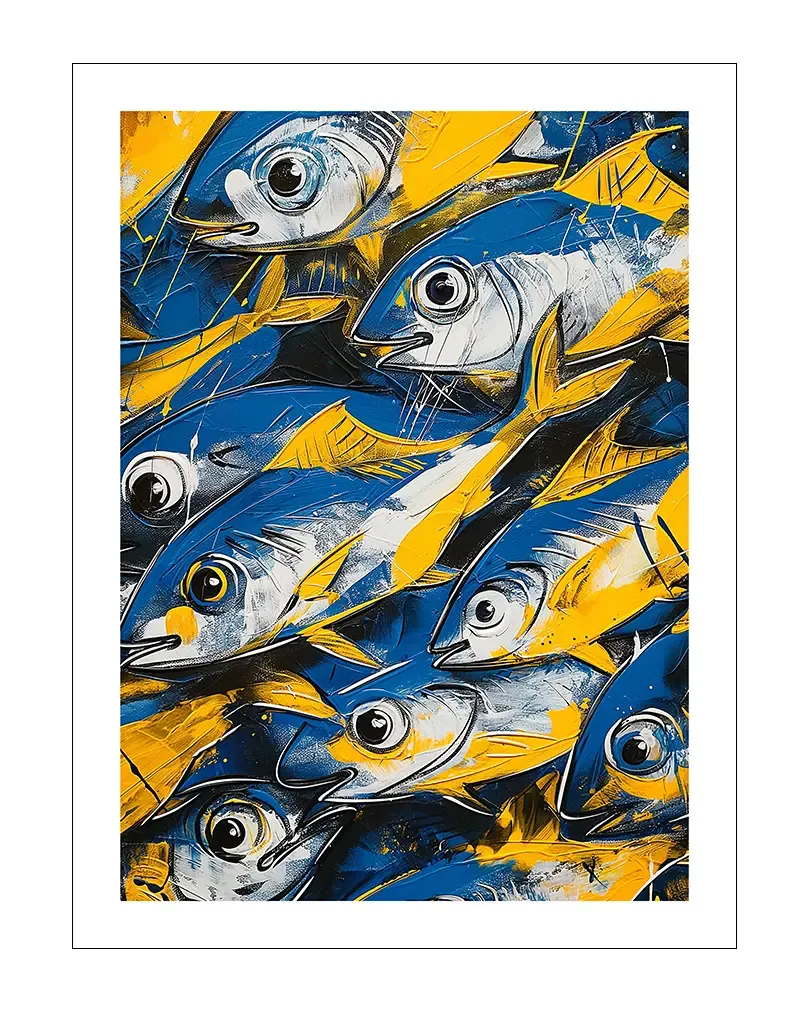 School of Fish Poster