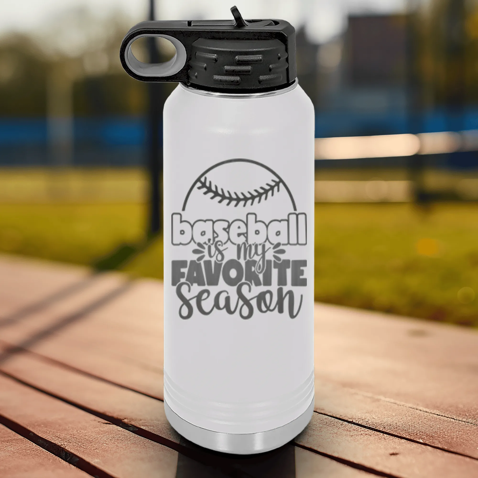 Season Of Home Runs Water Bottle