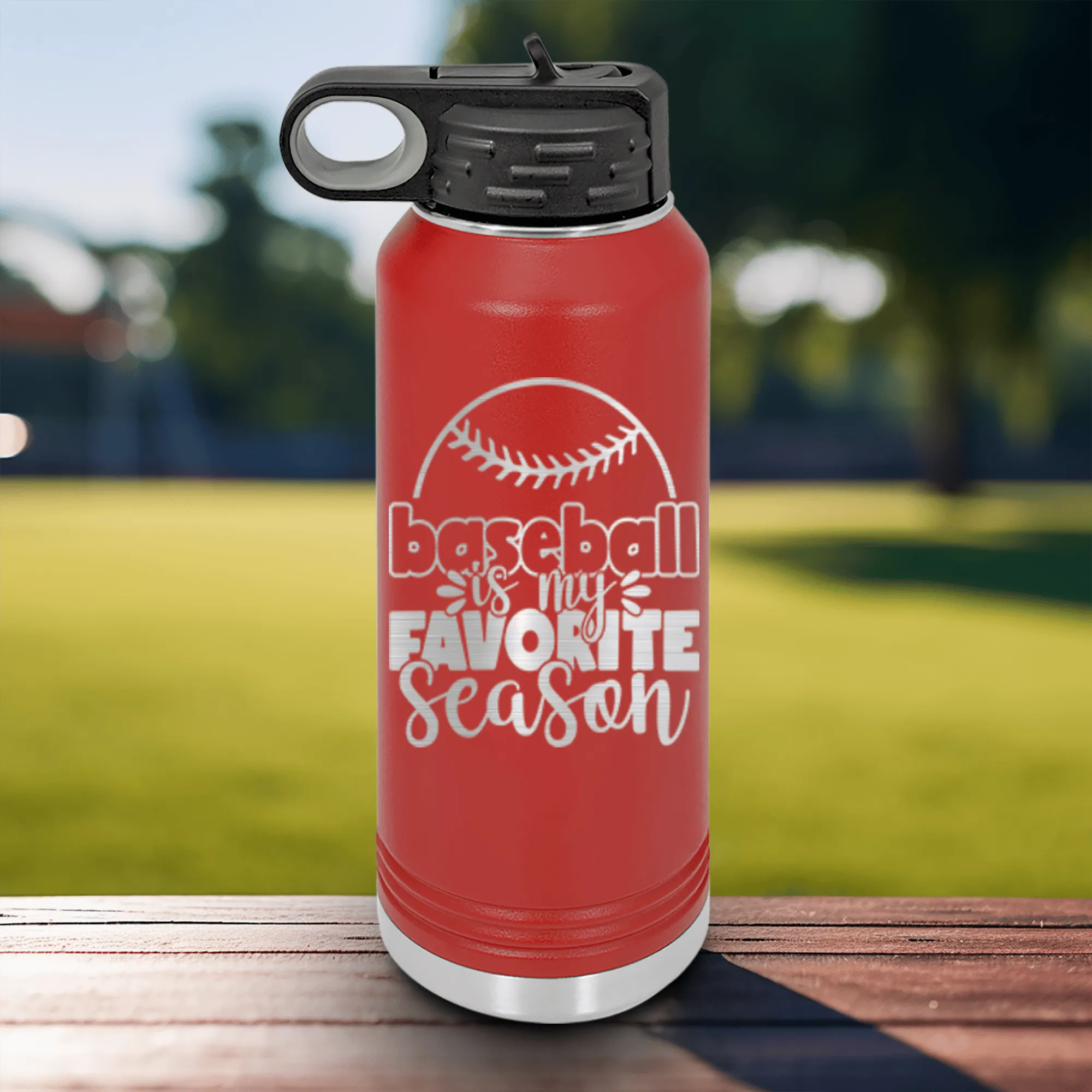 Season Of Home Runs Water Bottle