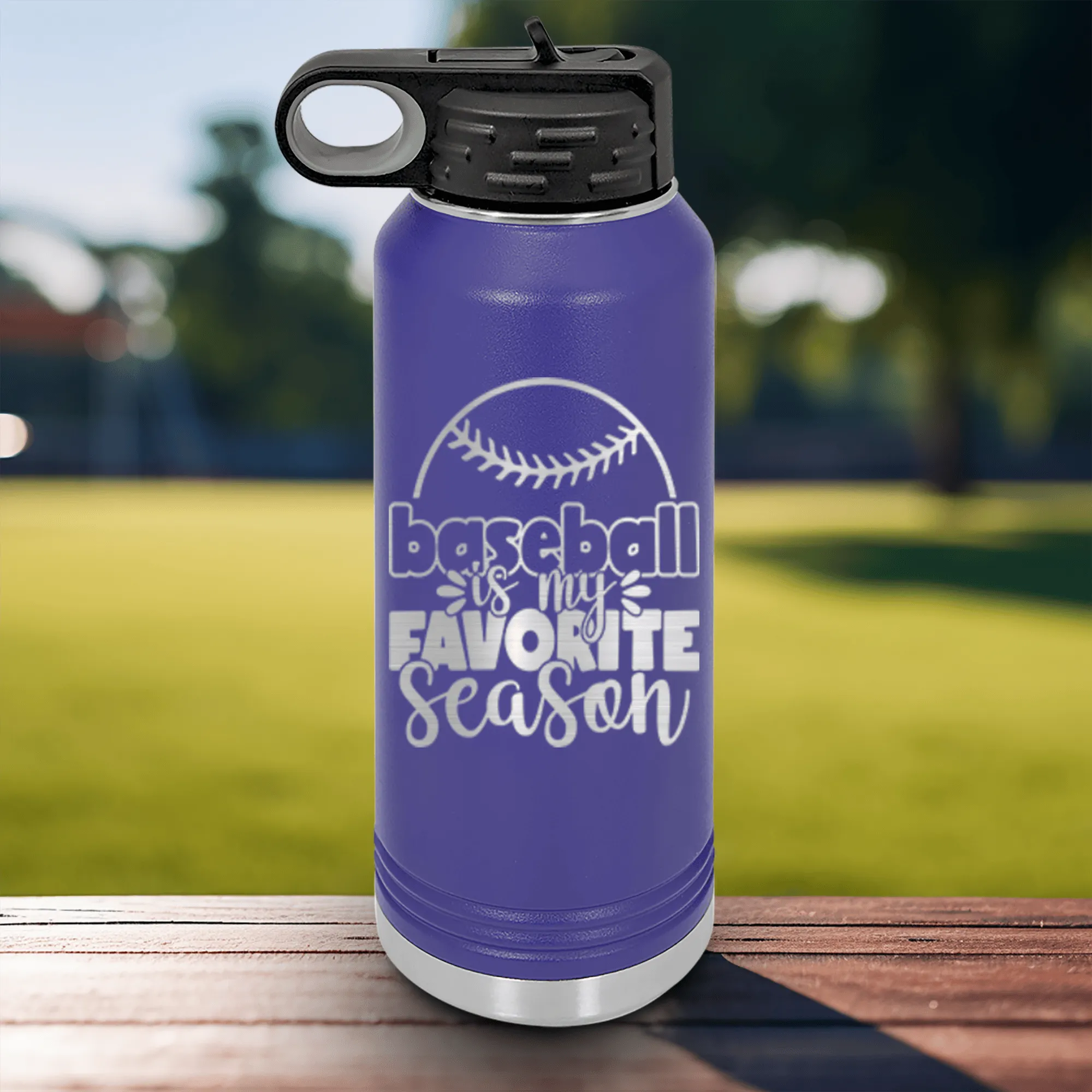 Season Of Home Runs Water Bottle