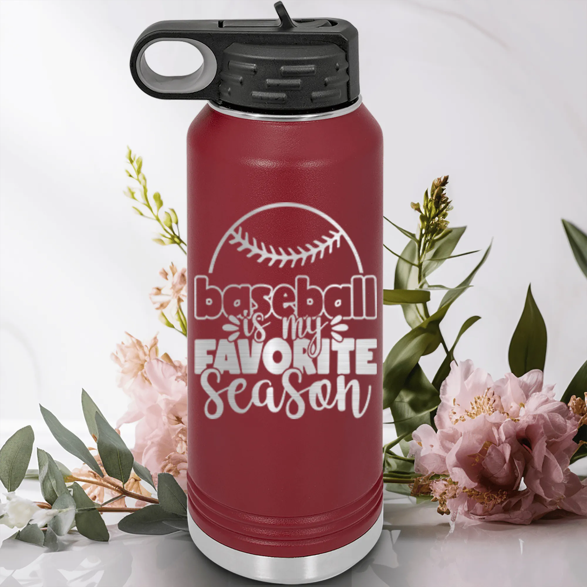 Season Of Home Runs Water Bottle