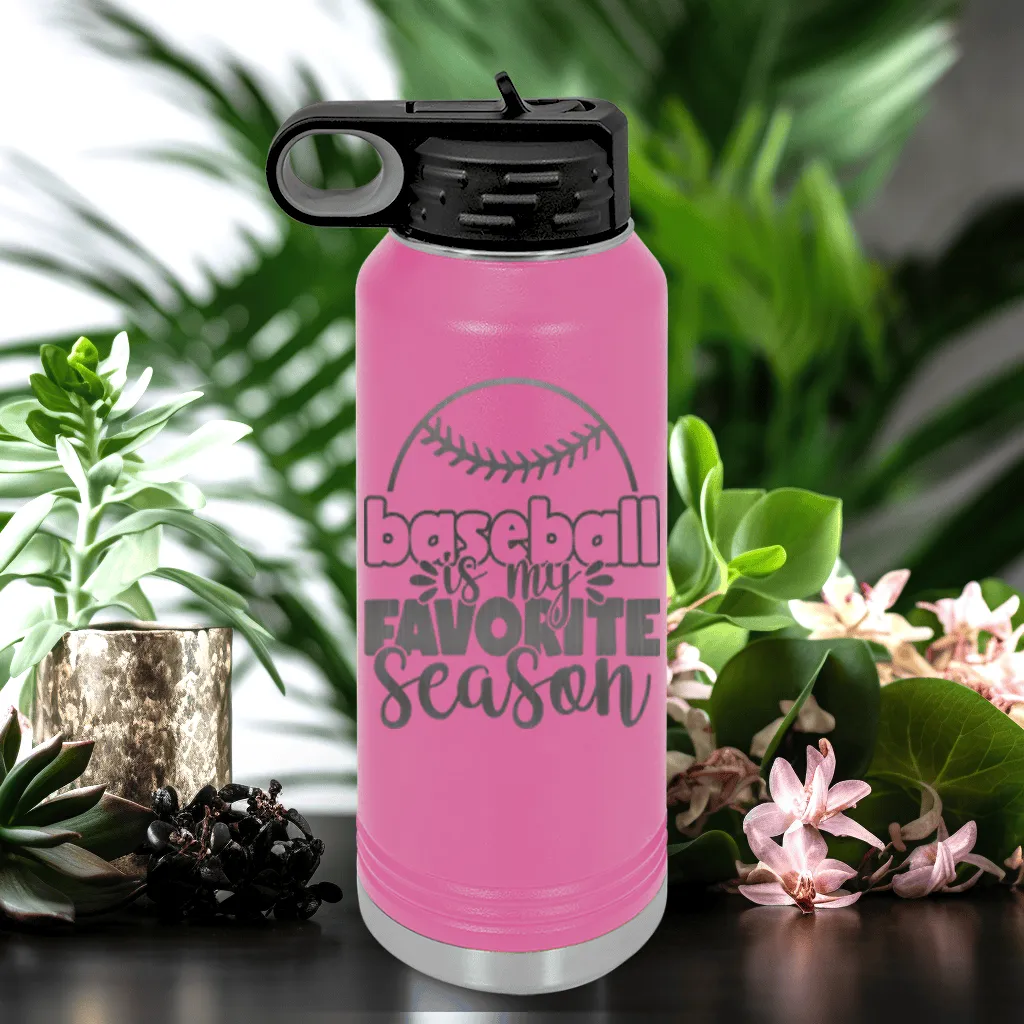 Season Of Home Runs Water Bottle