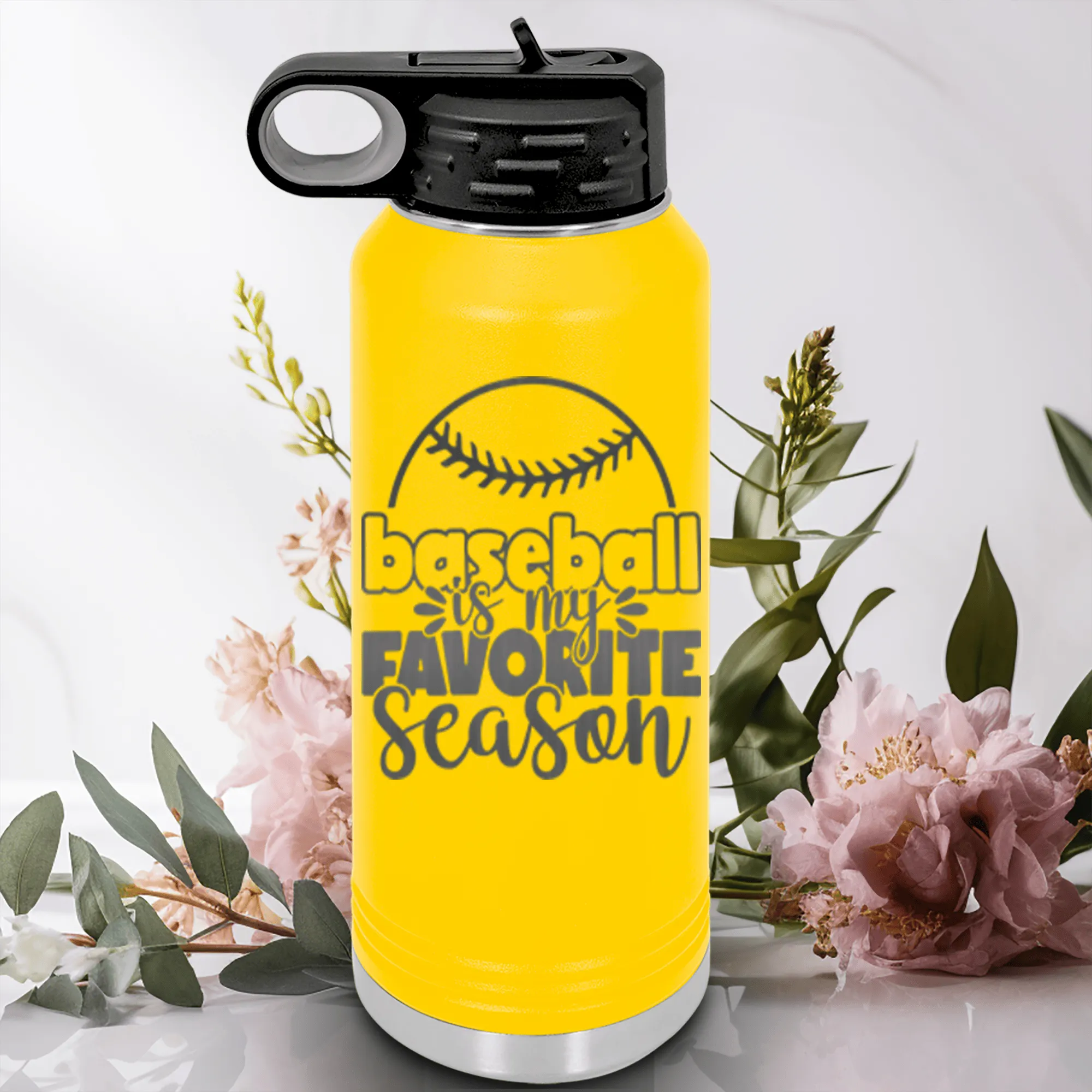 Season Of Home Runs Water Bottle