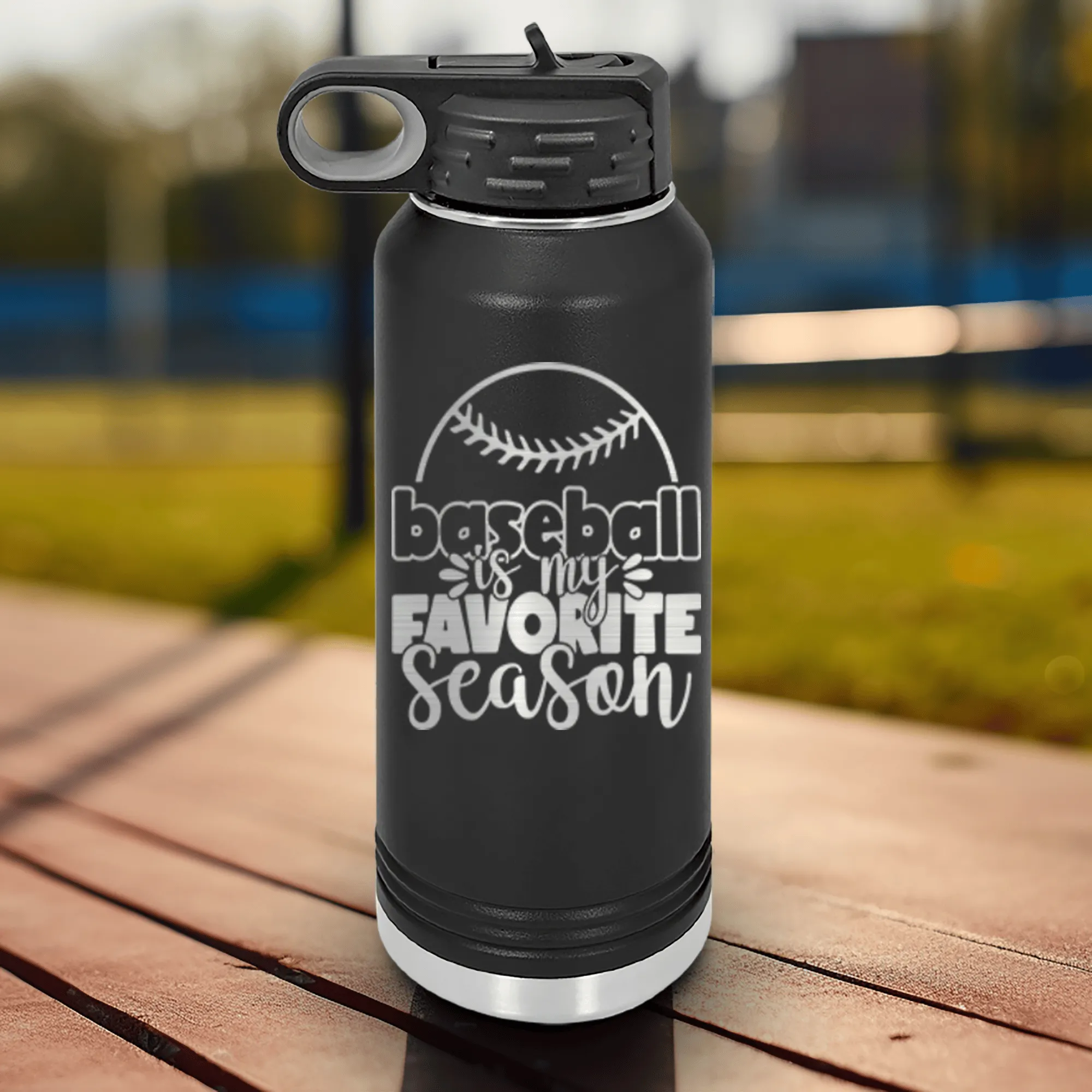 Season Of Home Runs Water Bottle