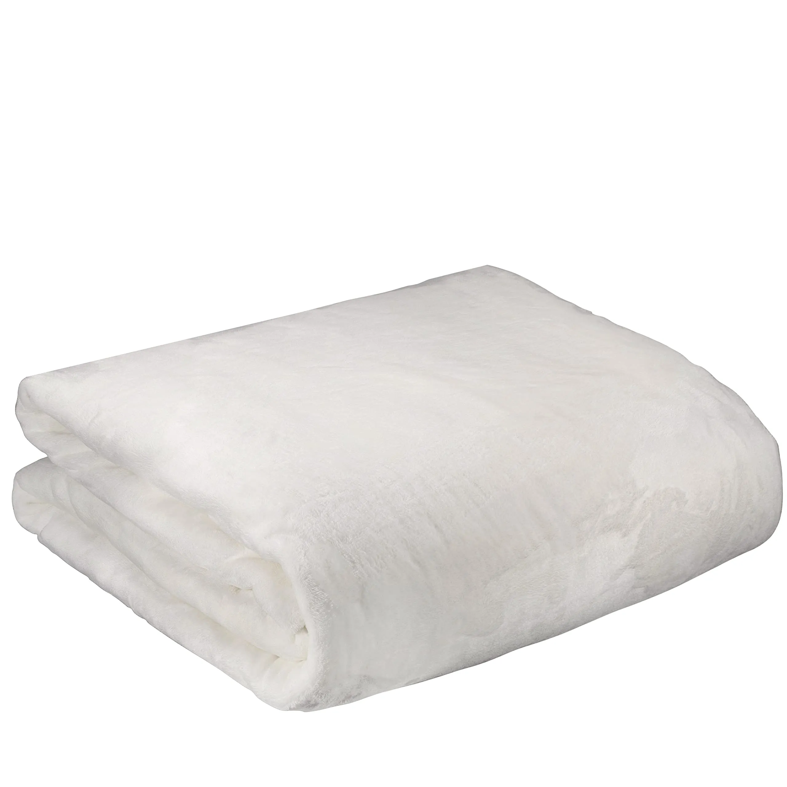 Soft Plush Weighted Blanket 15 Pound with Machine Washable Ultra-Soft Fabric Cover (Cream