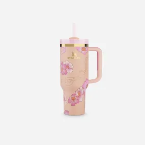 Stanley x Barbie Legends Flowstate Quencher 40oz Tumbler 80s Peaches 'N Cream