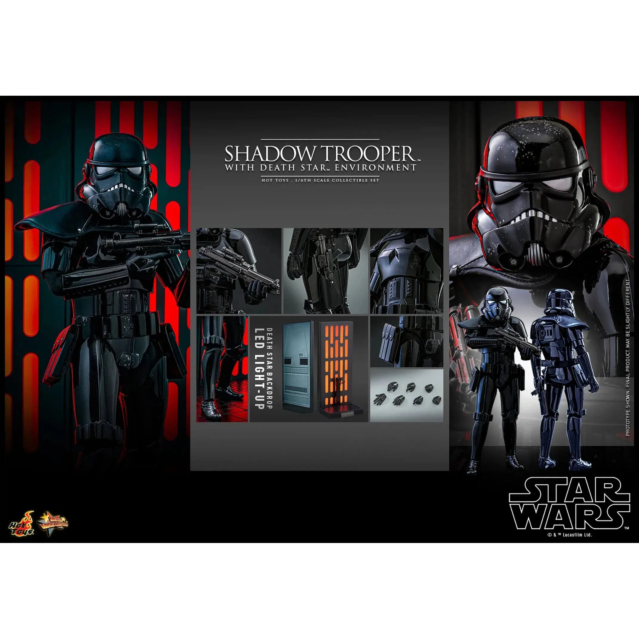 Star Wars: Shadow Trooper with Death Star Environment: Sixth Scale Figure