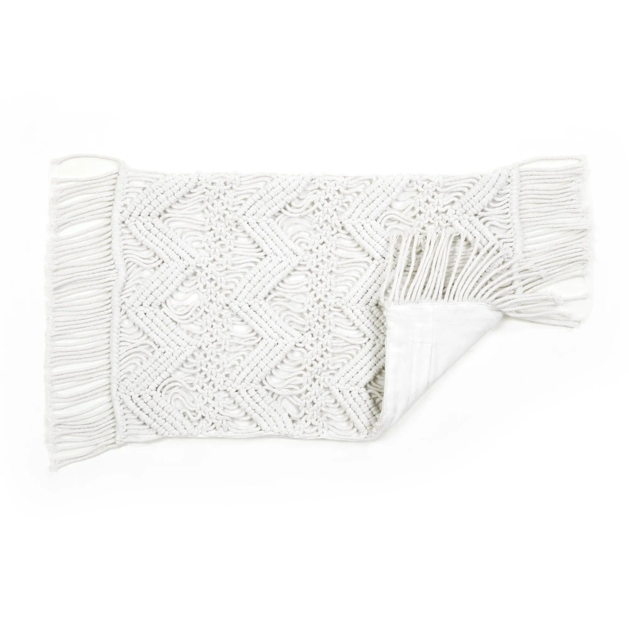 Studio Chevron Macrame Decorative Pillow Cover