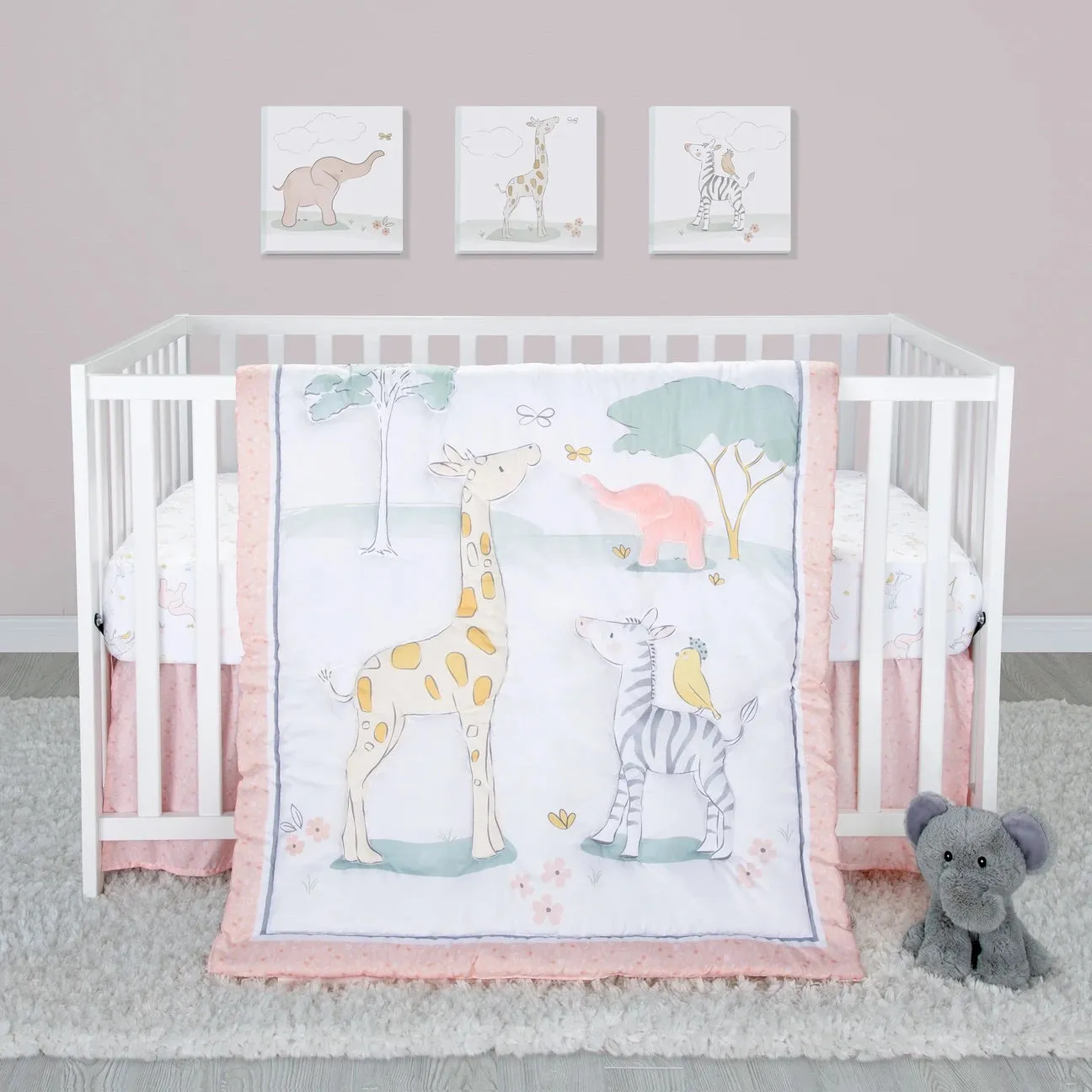 Sweet Safari 4pcs crib set