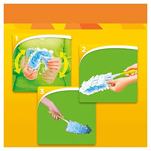 Swiffer Microfibre Dust Cleaner Set 1 Handle and 3 Replacement Pads 1x1 Piece