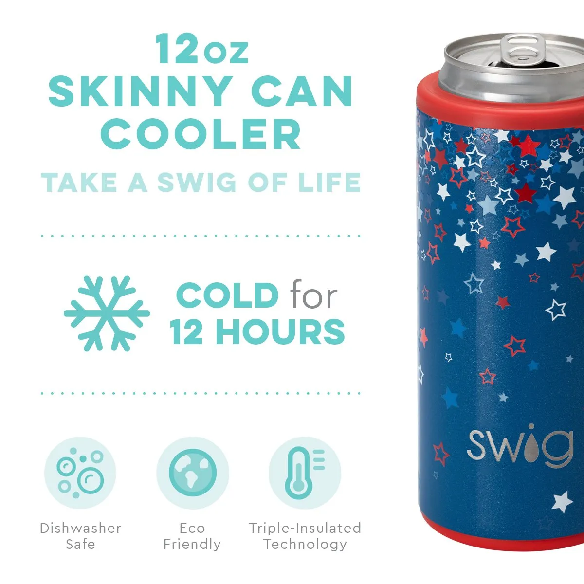 Swig Life - Star Burst Skinny Can Cooler (12oz)