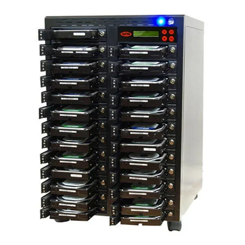 SySTOR 1:24 SATA Hard Disk Drive / Solid State Drive (HDD/SSD) Clone Duplicator/Sanitizer - High Speed (300MB/sec) (SYS3024EL)