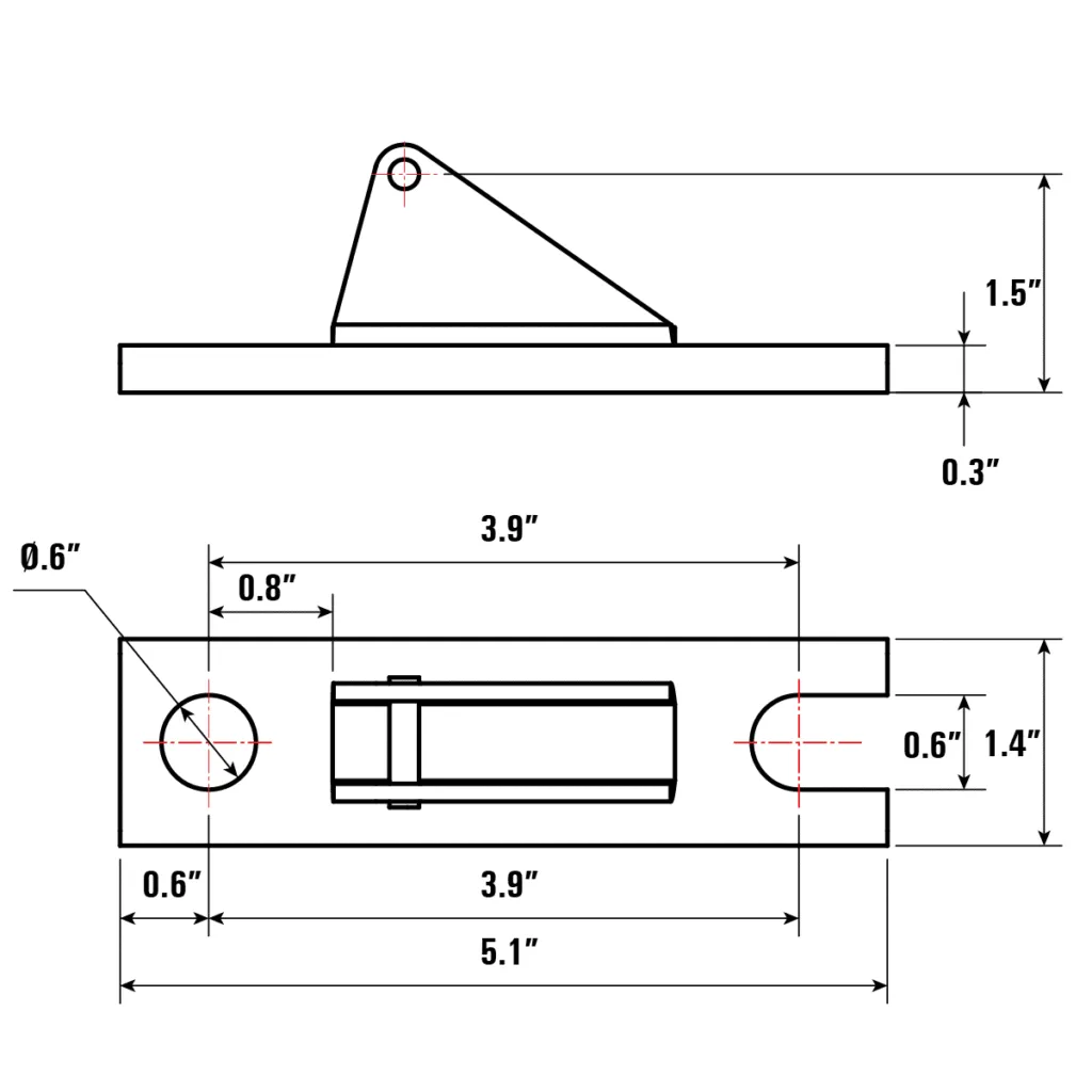 Table Mount Base Kit, Fit 5/8 Holes