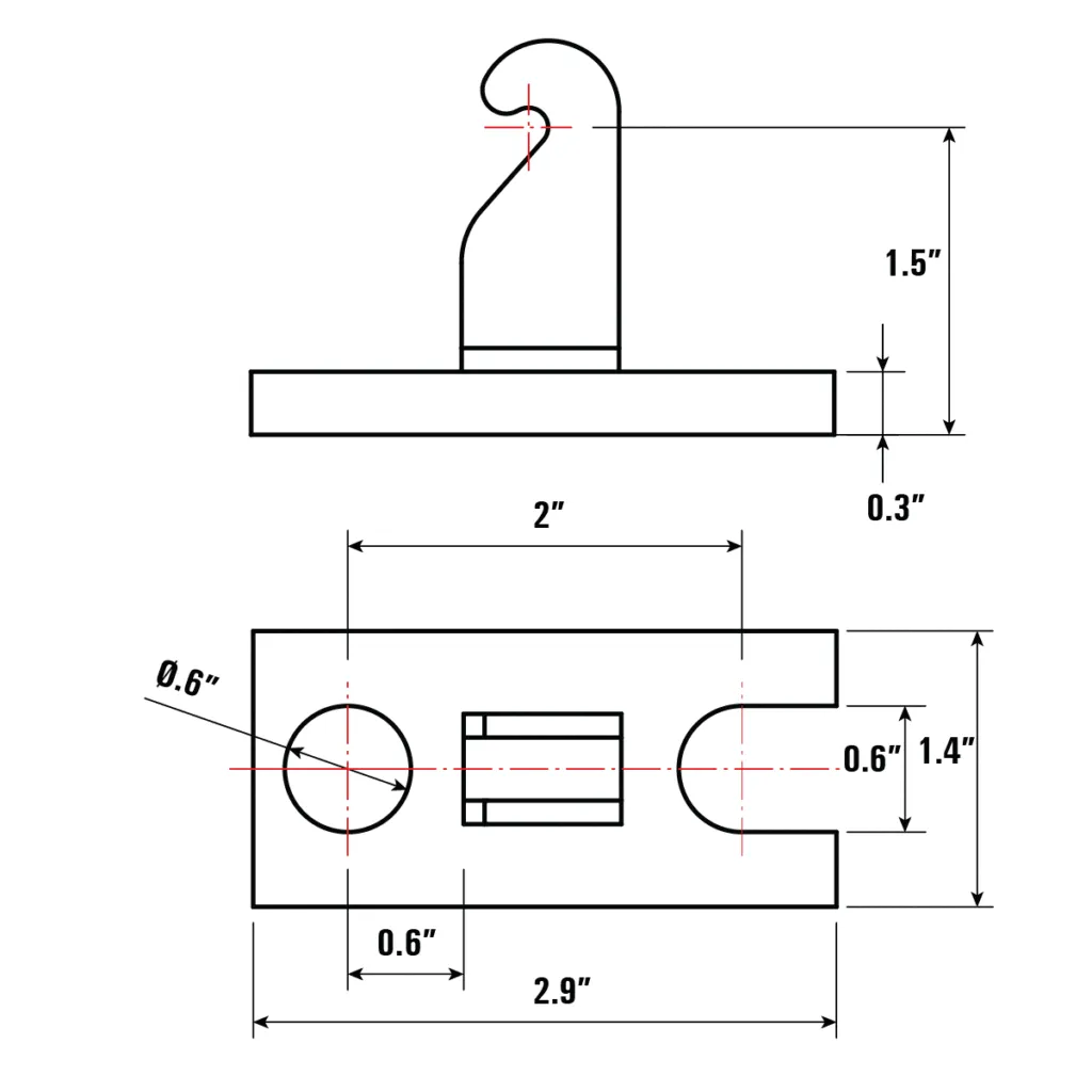 Table Mount Base Kit, Fit 5/8 Holes