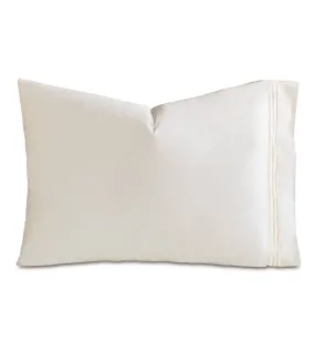 Tessa Ivory Pillowcase in Creme