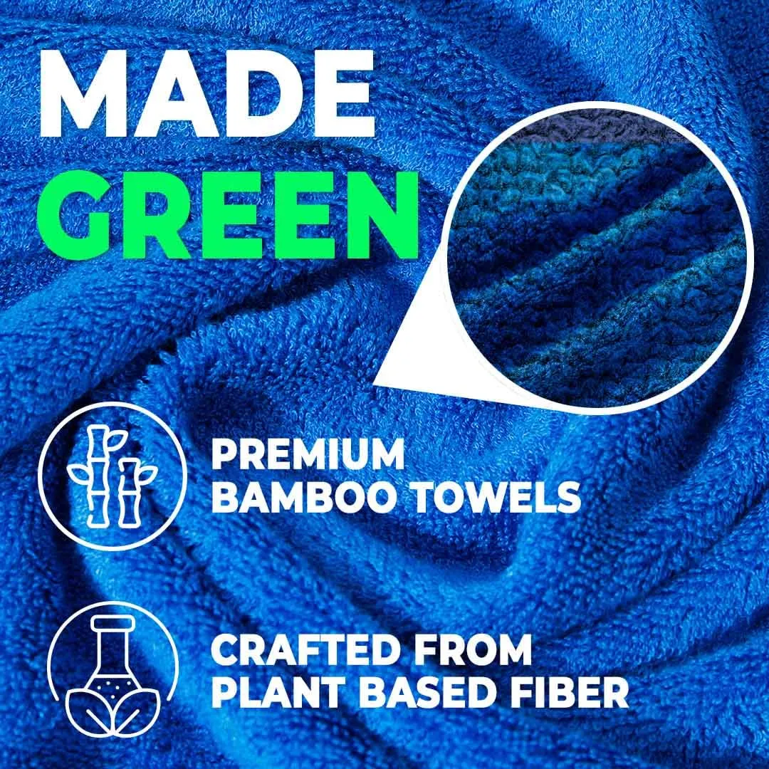 The Better Home Bamboo Bath Towel for Men & Women | 450GSM Bamboo Towel | Ultra Soft, Hyper Absorbent & Anti Odour Bathing Towel | 27x54 inches (Pack of 1, Royal Blue)