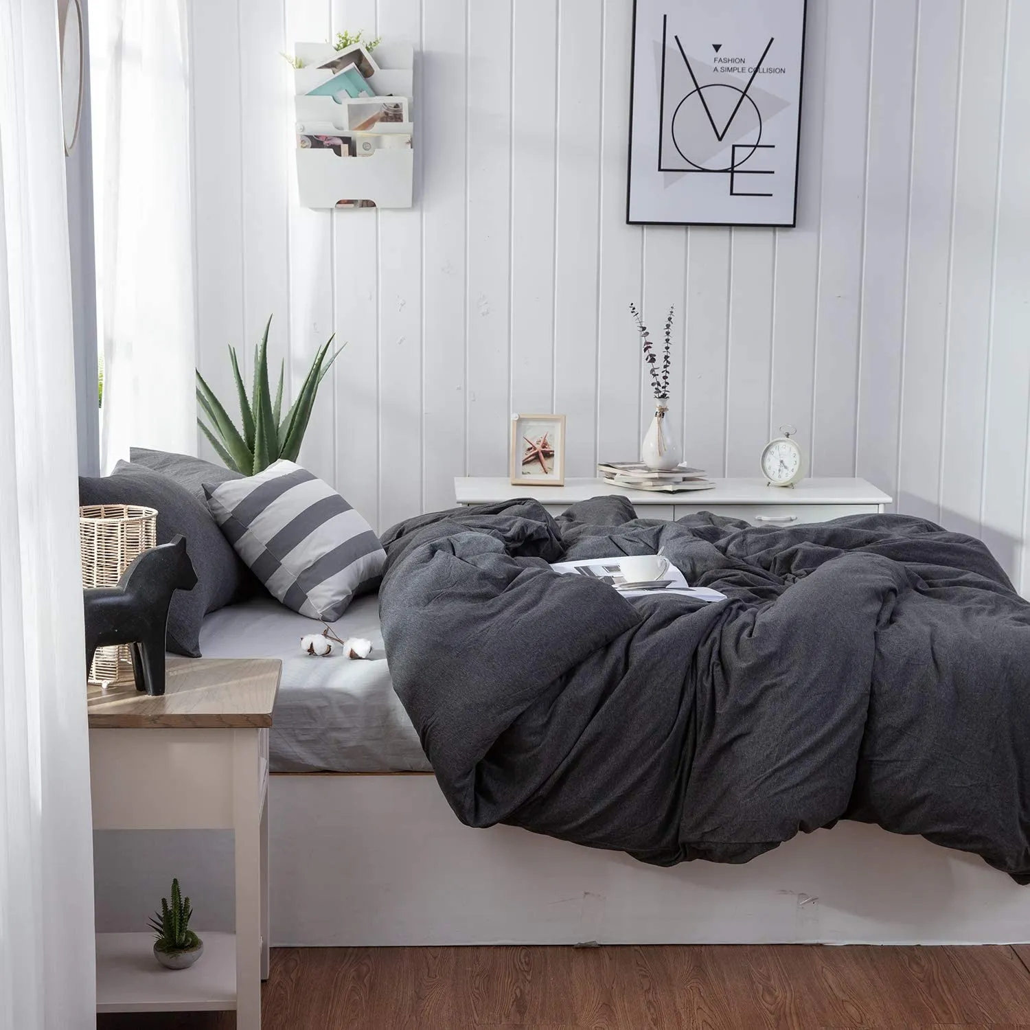 The Loft Dark Gray Bed Set