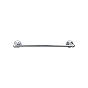 Top Knobs ED8PCF Edwardian Bath Towel Bar 24 In. Single - Rope Backplate Polished Chrome