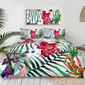 Tropical Floral Duvet Cover Set