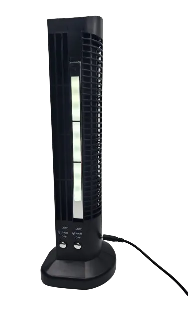 USB Tower Fan With Light