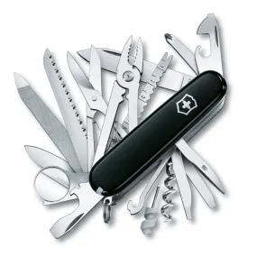 Victorinox Swiss Champ Swiss Army Pocket Knife Multi-Tool 33 Functions - Black