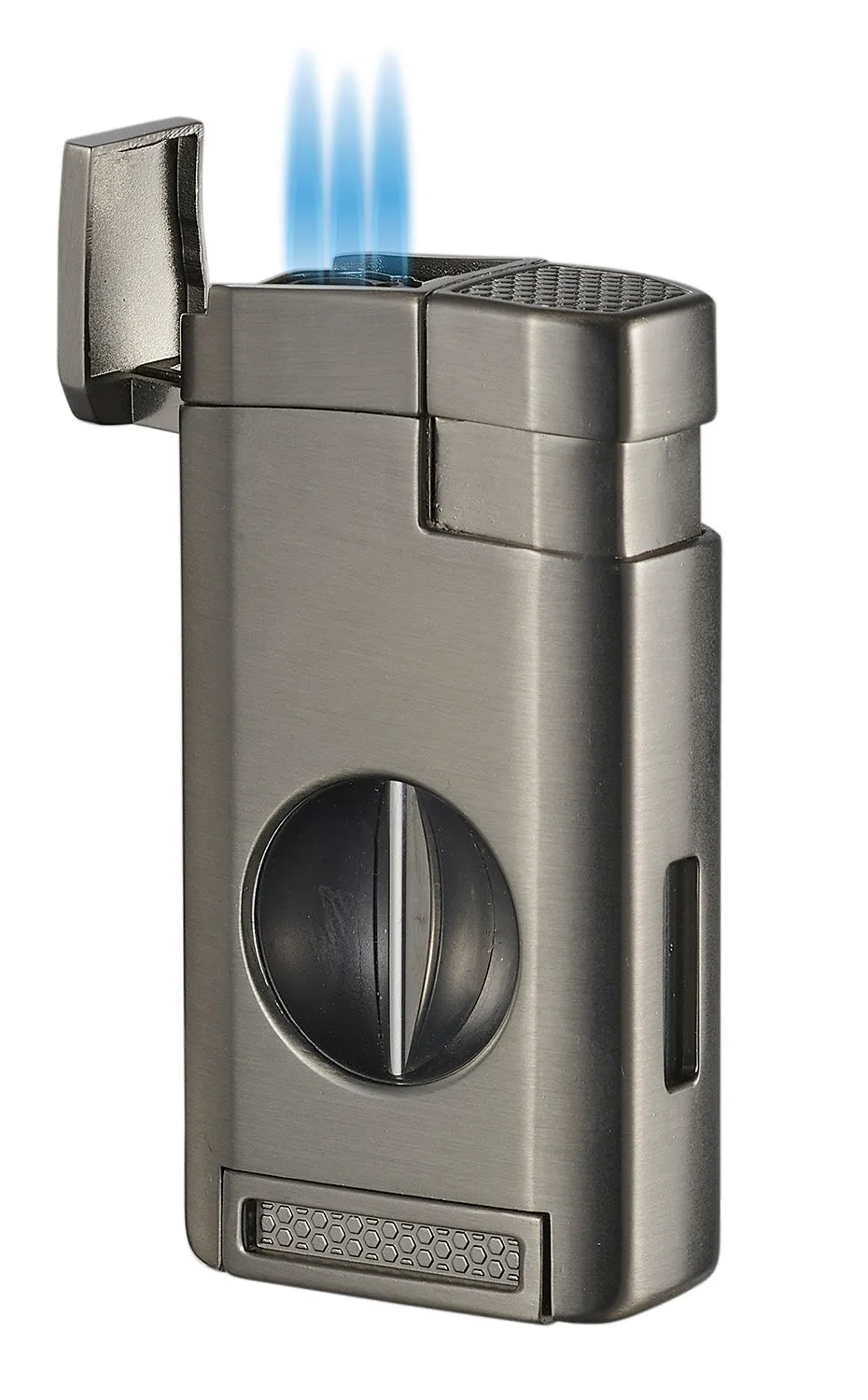 Visol Kamet V Cutter Gunmetal Triple Torch Cigar Lighter