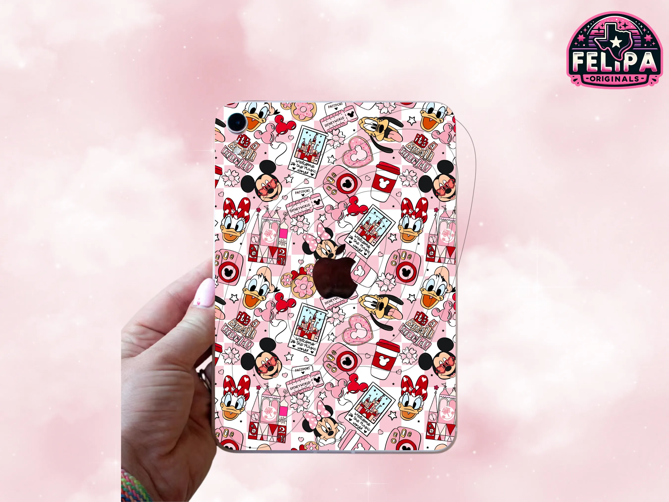 Welcome to the Magic World iPad Mini Insert | Enchanting Valentine’s Day Disney Design