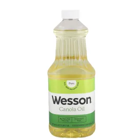 Wesson Pure Canola Oil, 0g Trans Fat, Cholesterol Free, 40 fl oz