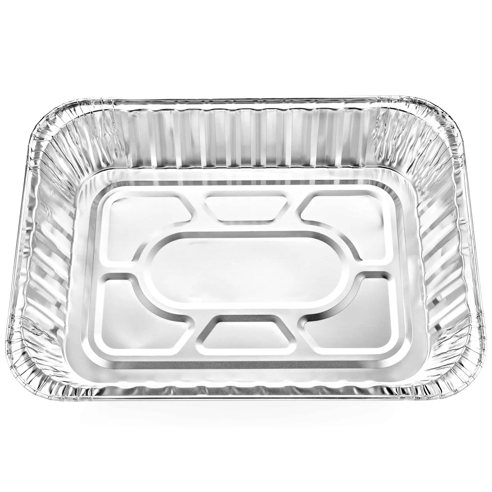 *WHOLESALE* Aluminum Large 17" X 12.5" X 3.19" Rectangular Roaster | 100 ct/case