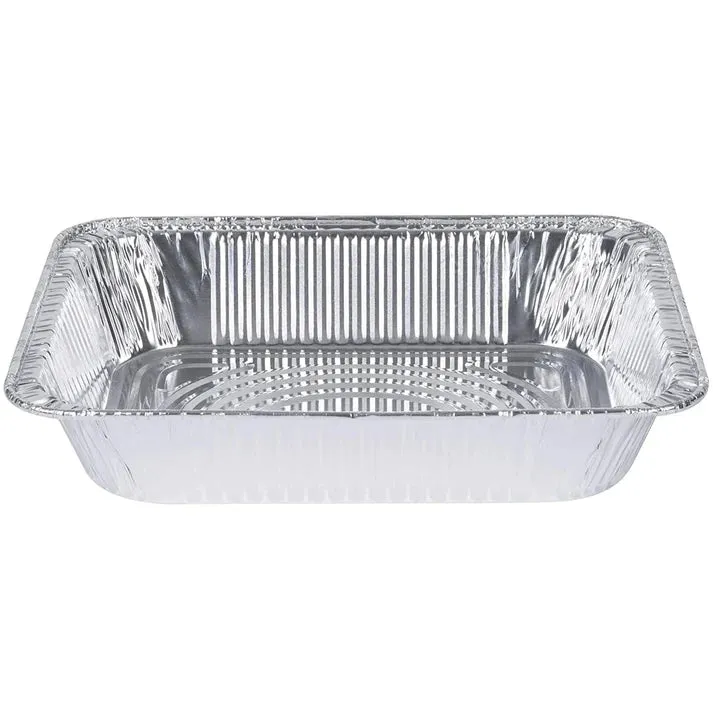 *WHOLESALE* Disposable Heavy Weight 9×13 Half Size Aluminum Pans | 100 ct.