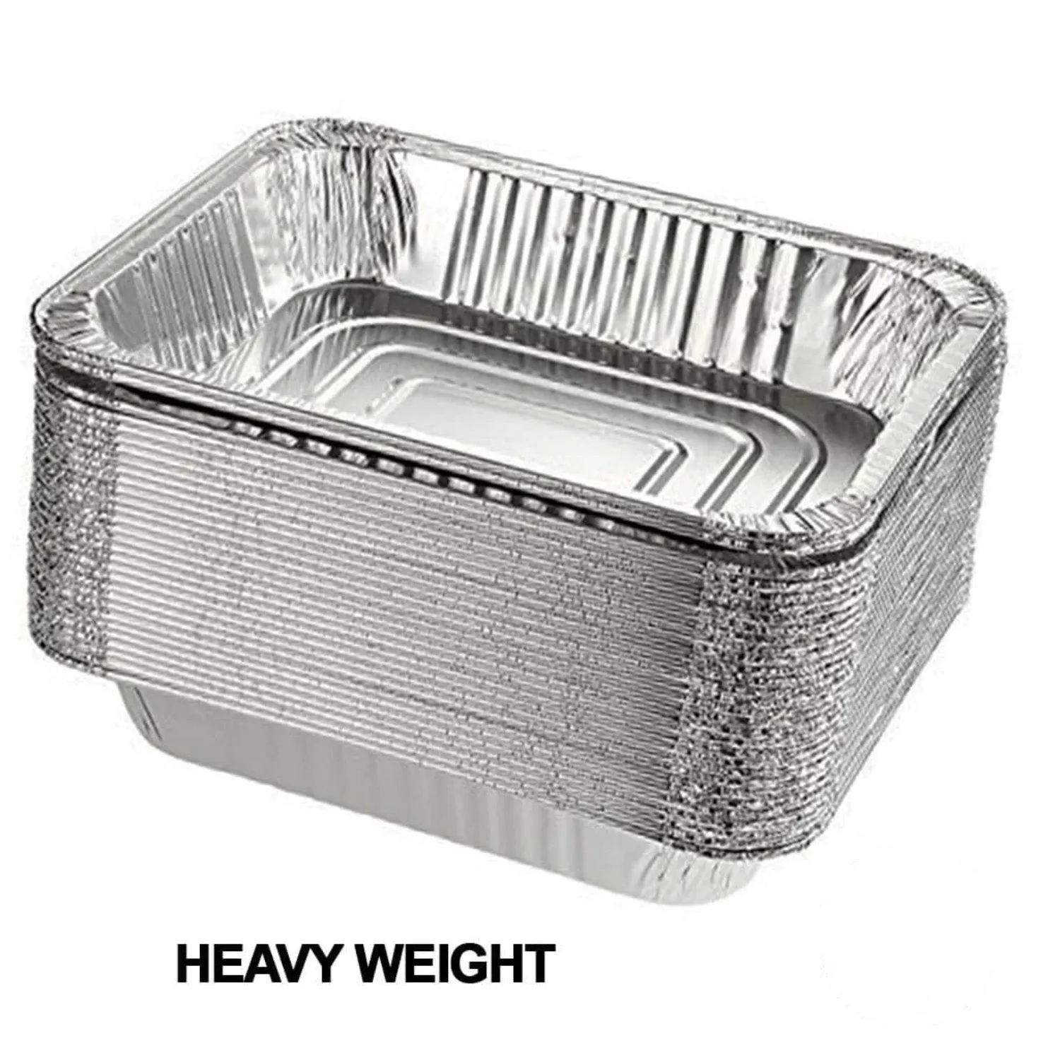 *WHOLESALE* Disposable Heavy Weight 9×13 Half Size Aluminum Pans | 100 ct.