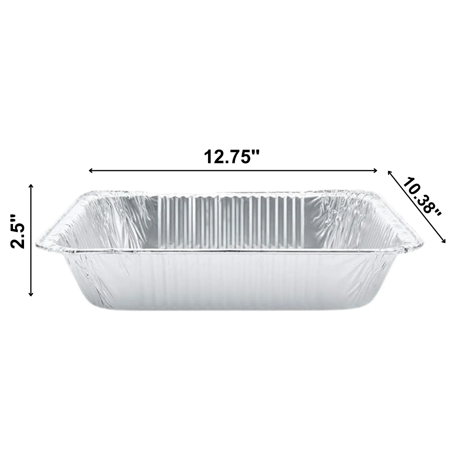 *WHOLESALE* Disposable Heavy Weight 9×13 Half Size Aluminum Pans | 100 ct.