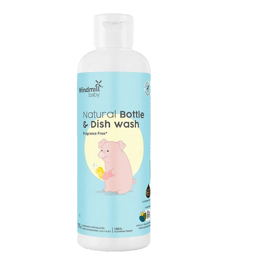 Windmill baby Natural Bottle Cleaning Liquid, Fragrance Free