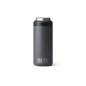 Yeti Rambler 12oz Black Slim Can Cooler