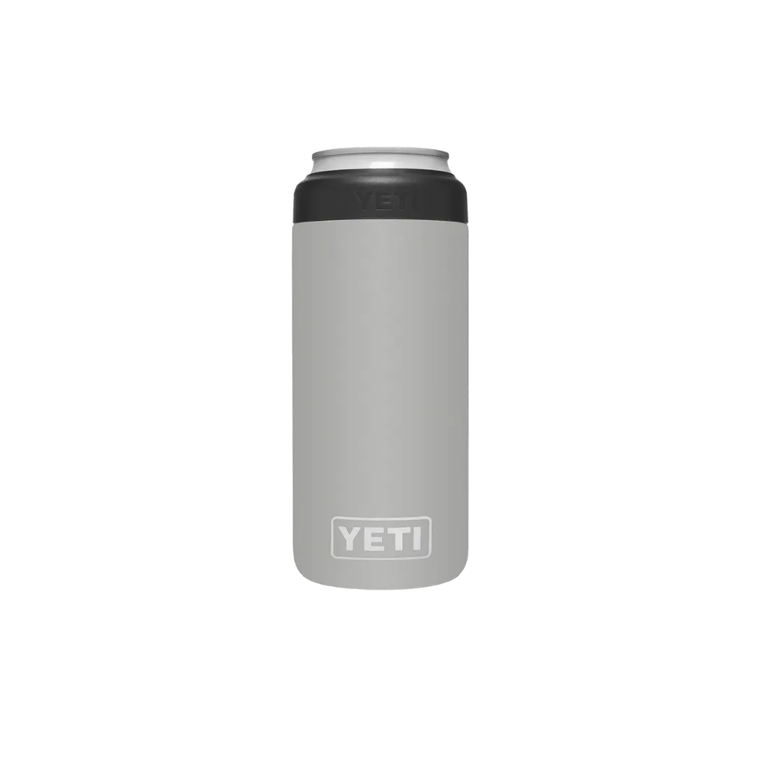 Yeti Rambler 12oz Granite Gray Slim Can Cooler