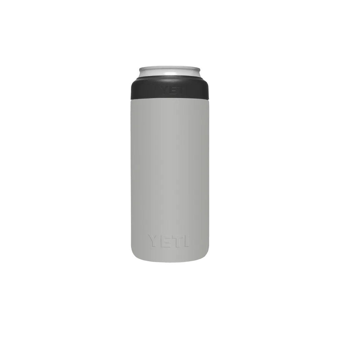 Yeti Rambler 12oz Granite Gray Slim Can Cooler