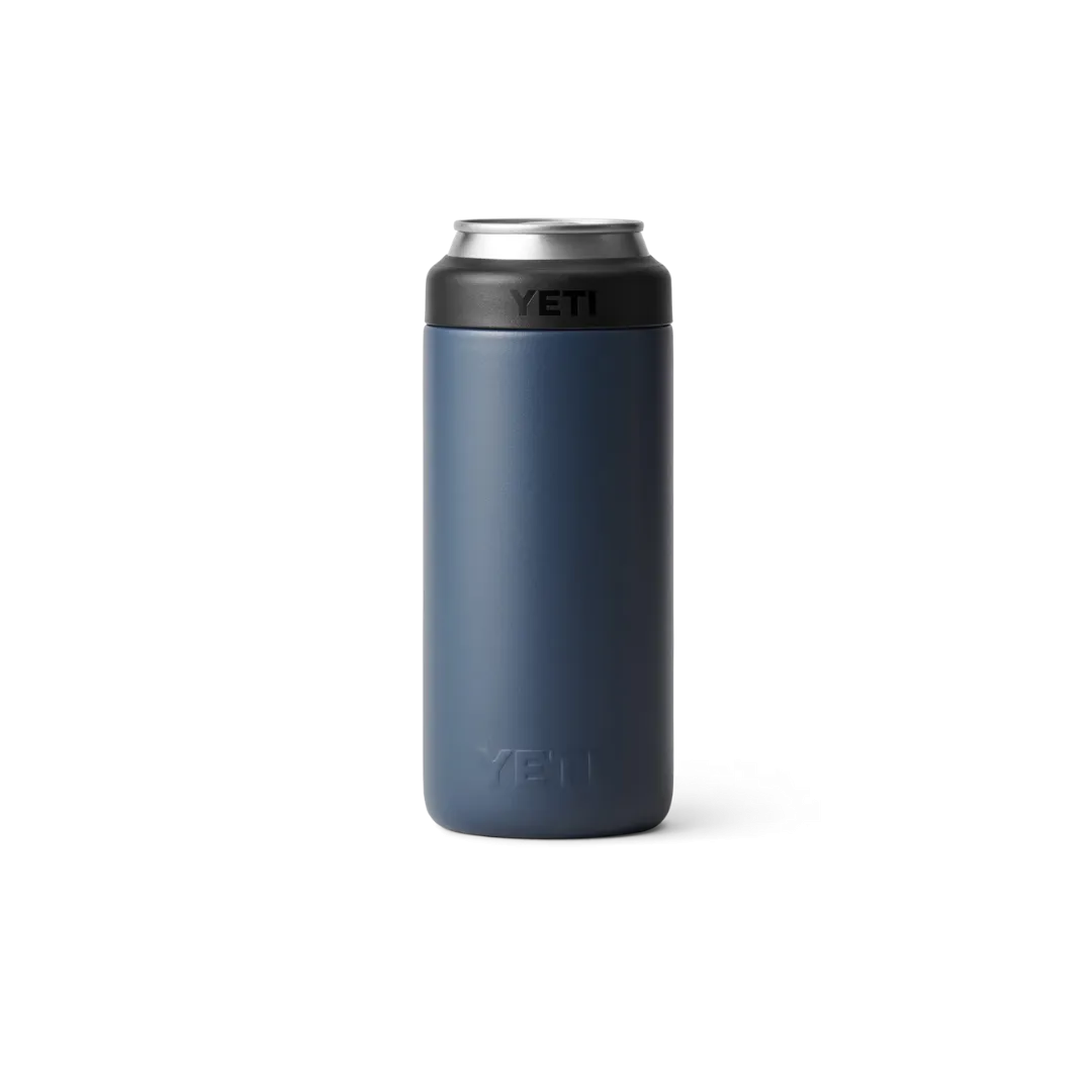 Yeti Rambler 12oz Navy Slim Can Cooler