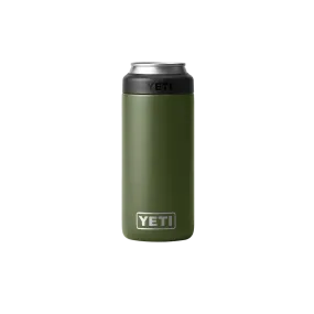 Yeti Rambler 12oz Olive Slim Can Cooler