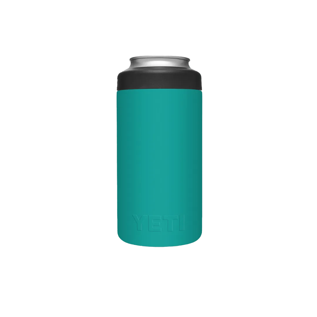 Yeti Rambler 16oz Aquafer Blue Tall Can Cooler